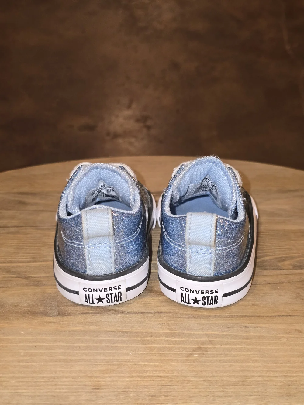 Converse Chuck Taylor All Star Madison Blue Glitter Easy-On Infant Size 5